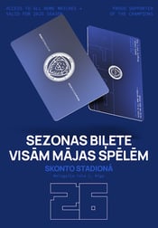 Sezonas biļete visām FC Riga Māja Spēlēm