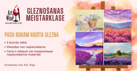 Art&Wine radošā meistarklase: Lavandas