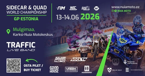 Külgkorvide motokrossi ja quadide maailmameistrivõistluste etapp Karksi-Nuia Motokeskuses