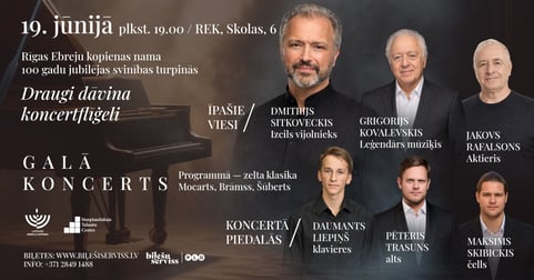 Galā koncerts. Draugi dāvina koncertflīģeli