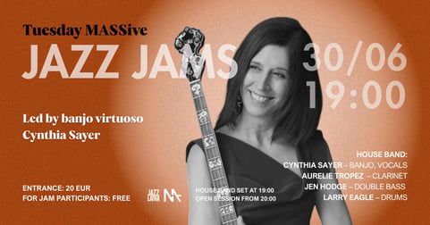MASSive Jazz Jam | New York Banjo Virtuoso Cynthia Sayer & Joyride Band