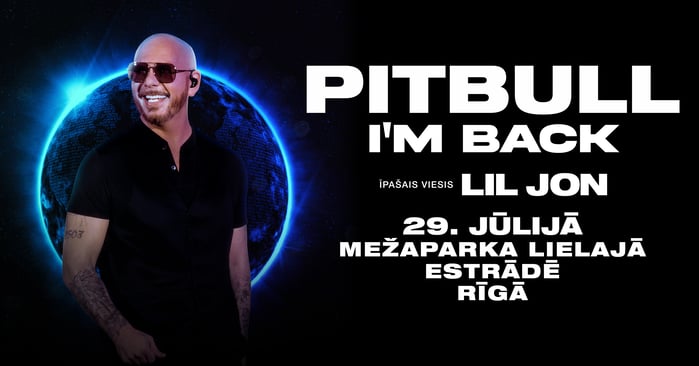 Pitbull – грандиозный концерт следующего лета в Риге