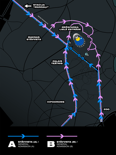 New crowd flow system for the Pitbull concert at Mežaparks