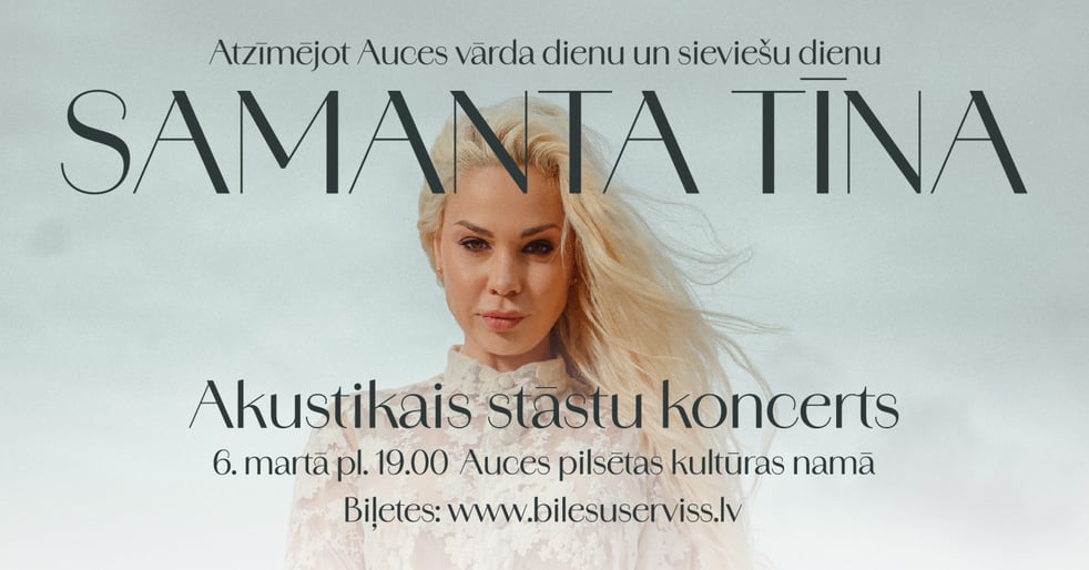 Samanta Tīna- Akustiskais stāstu koncerts