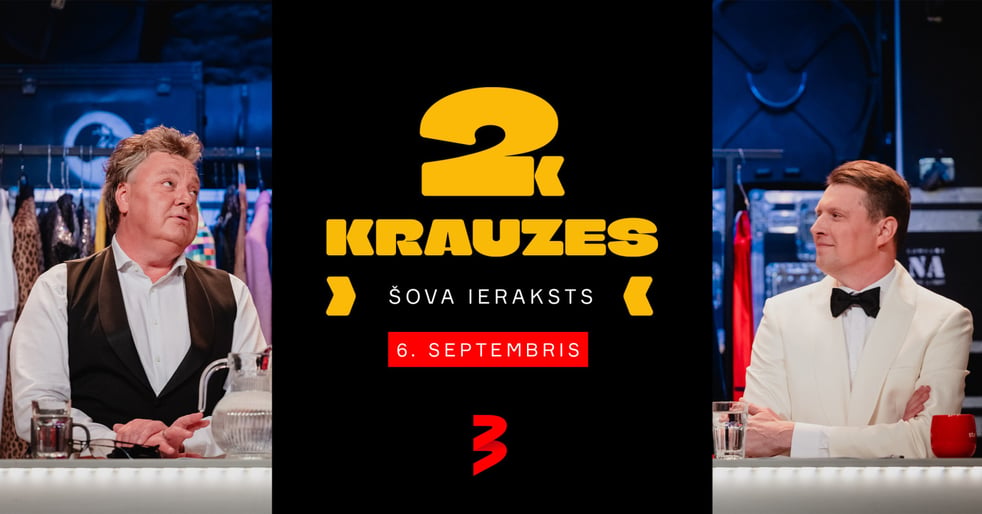 Divu pasākumu ieraksts.Normāls TV3 vakara šovs 'Divi Krauzes'