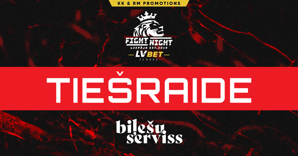 Lvbet Scores Fight night Liepaja 6 Tiešraide