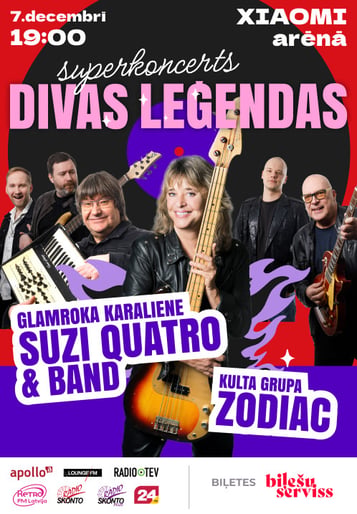 ATCELTS - Superkoncerts 'Divas leģendas': Zodiac un Suzi Quatro & Band
