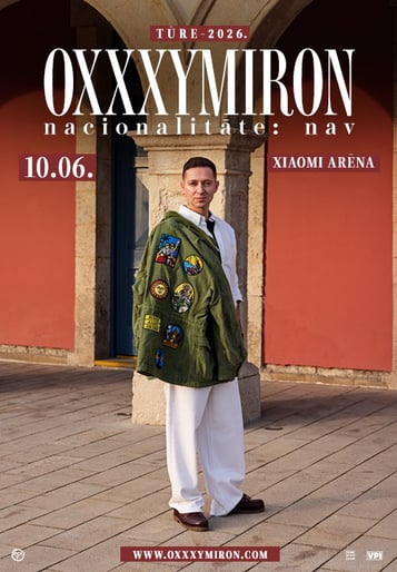 Oxxxymiron Tour 2026 'Nationality: No' noises vietas maiņa