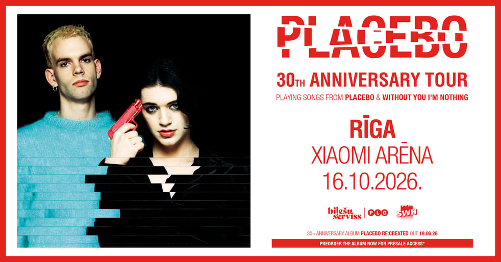 Placebo to celebrate 30th anniversary in Riga this fall