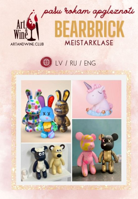 Art&Wine radošā meistarklase: Jaunums! Trendīgo lāču apgleznošana